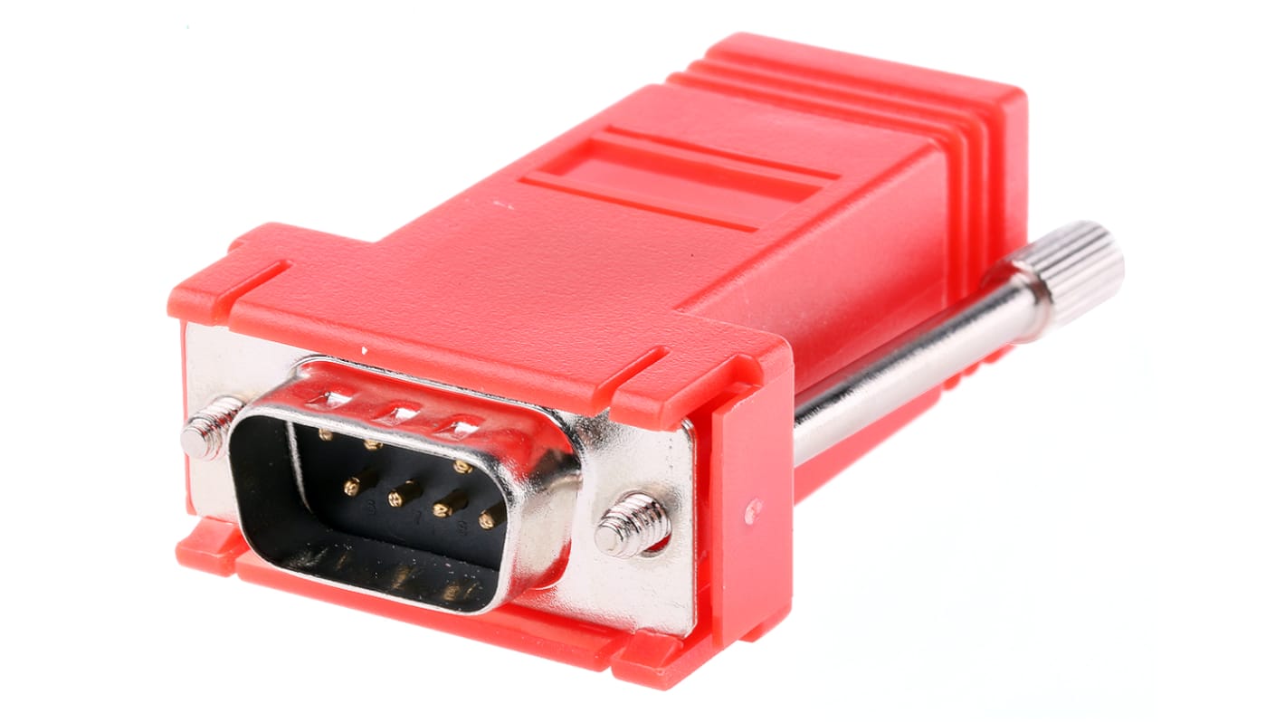 RS PRO D Sub Adapter Male 9 Way D-Sub to Female RJ45