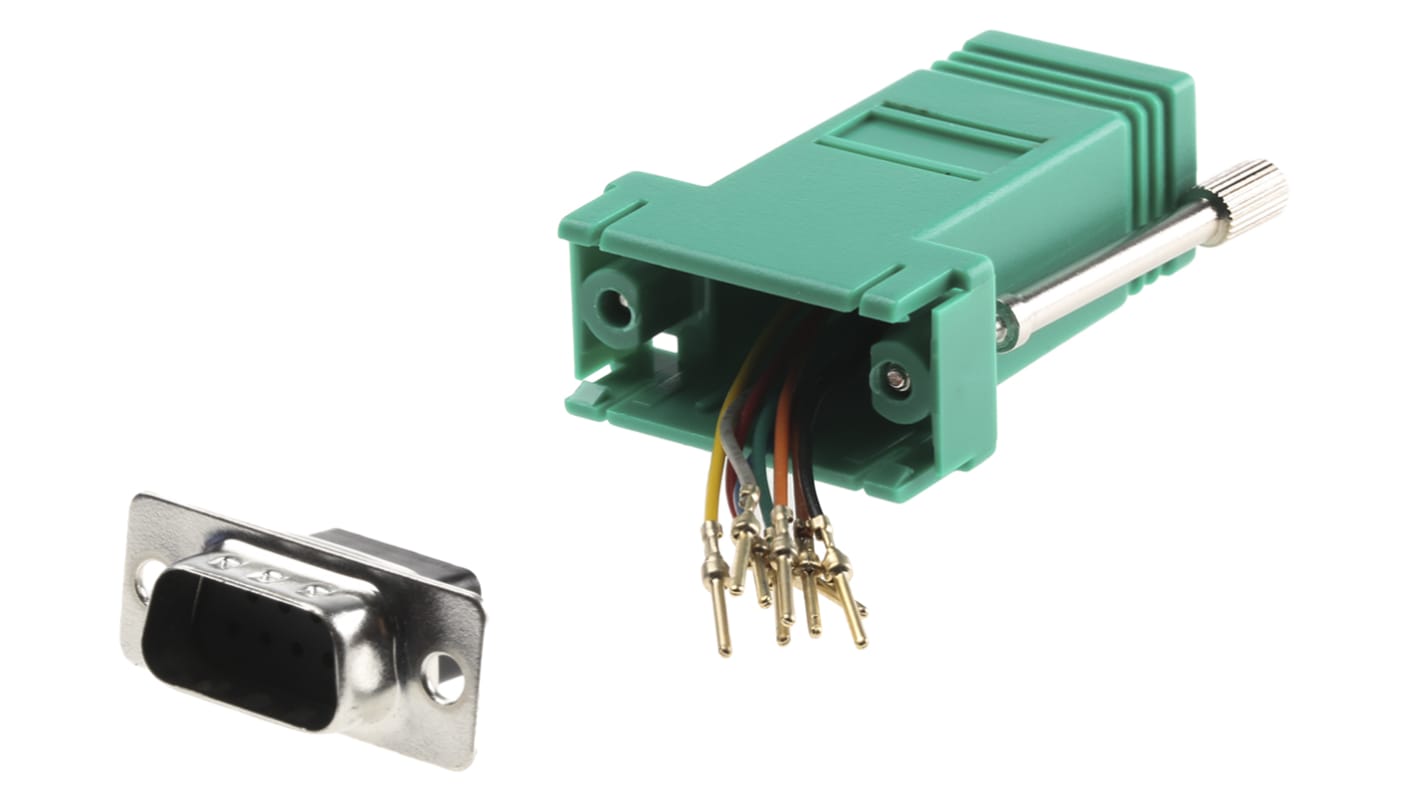 RS PRO D-Sub-adapter Han 9-vejs D-sub til Hun RJ45