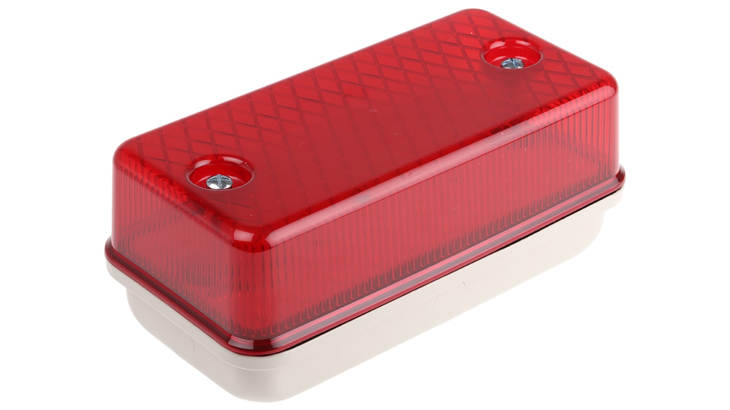 Plafón Rectangular, con LED, 110 V ac / dc, IP64