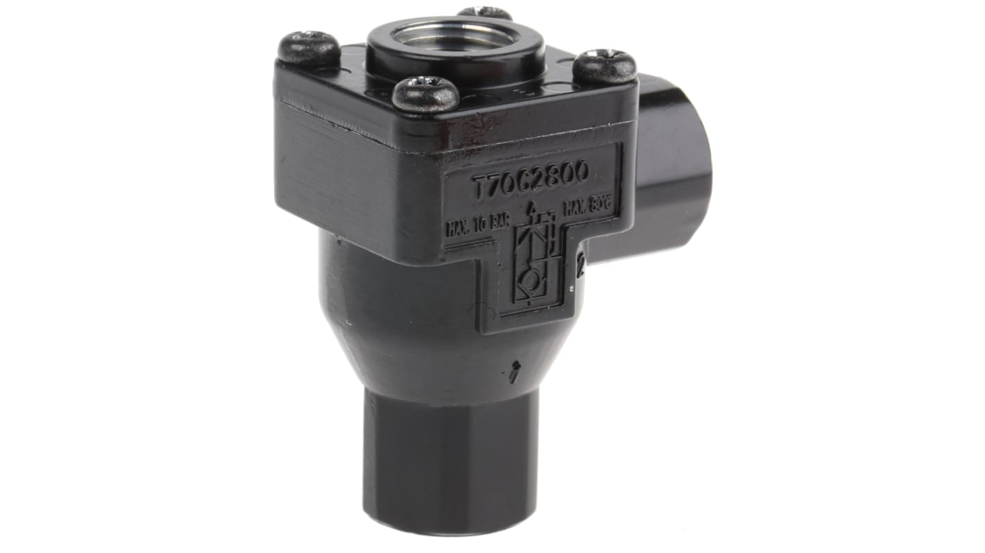 T70C2800 Quick Exhaust Valve, G 1/4 Female x 10 bar, Threaded