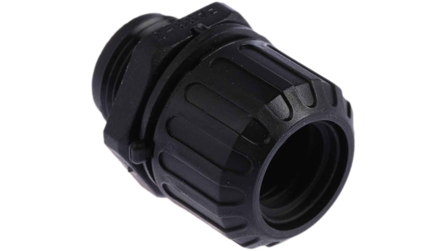 Raccordo per cavi Adaptaflex ASF16/PG11/A & AWB16 in Nylon 66, Nero, filetto PG11, 16mm, protezione IP66, IP67, IP68,