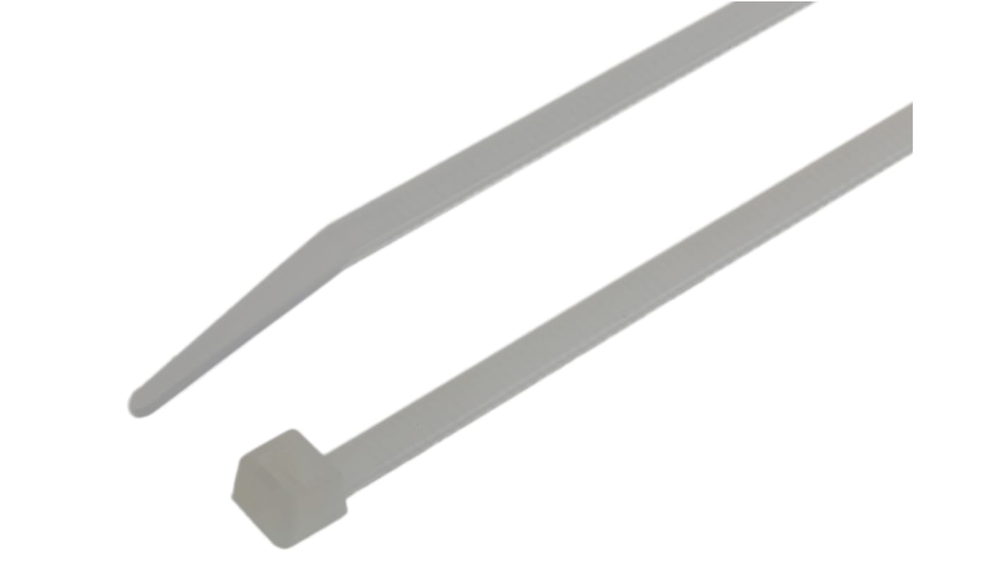 Essentra Cable Tie, 203mm x 4.8 mm, Natural Nylon, Pk-100