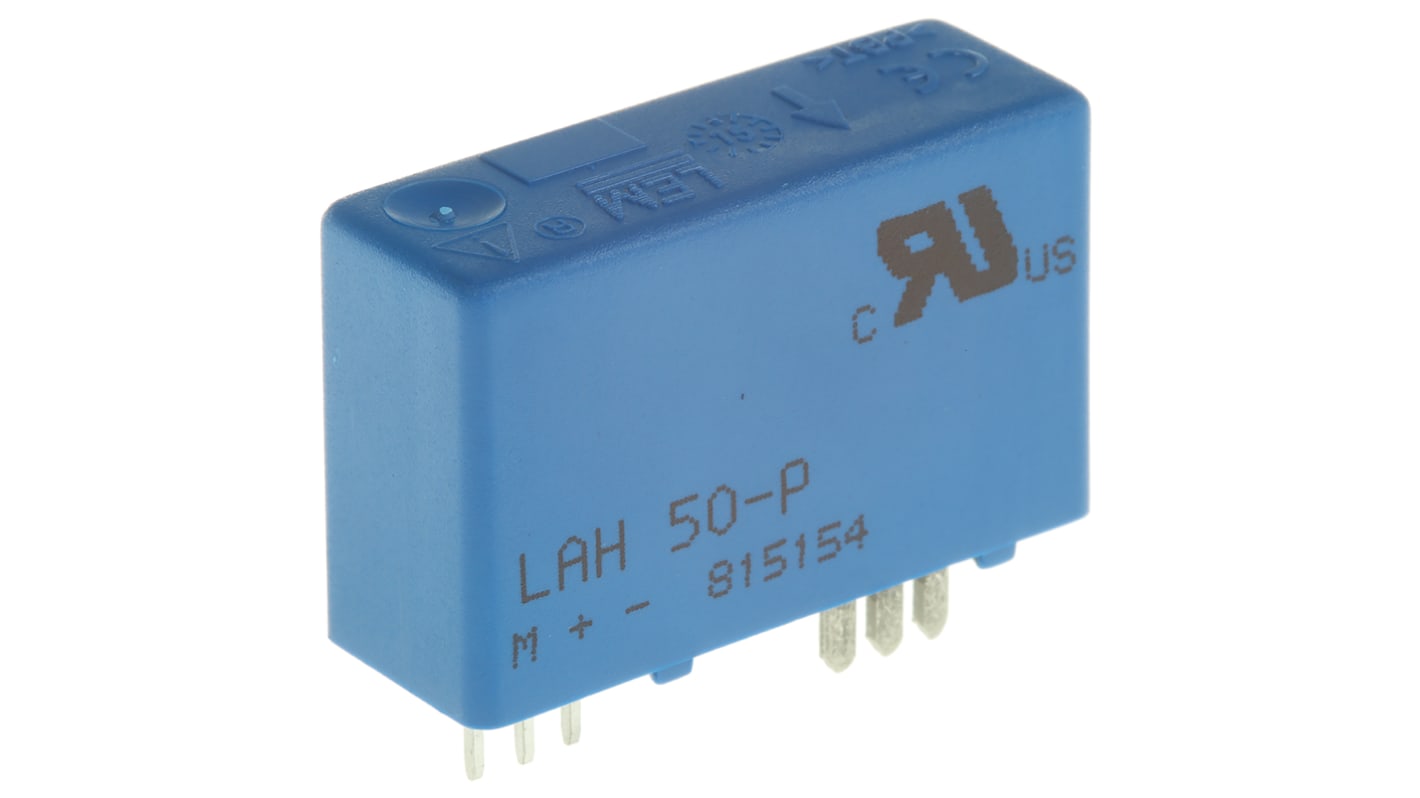 LEM LAH Series Current Transformer, 50A Input, 50:1, 25 mArms Output, 12 → 15 V