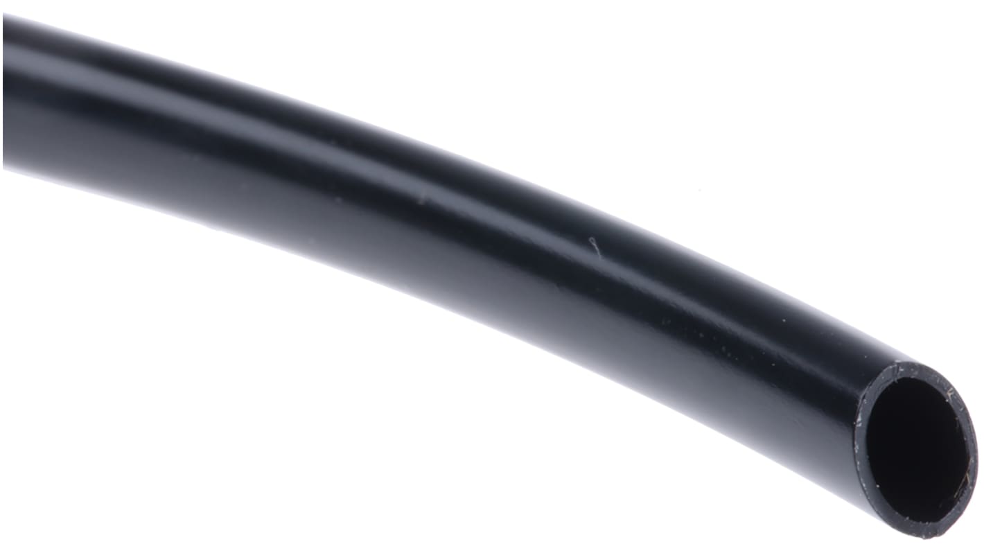 SES Sterling PVC Black Cable Sleeve, 4mm Diameter, 50m Length, Plio-Super Series