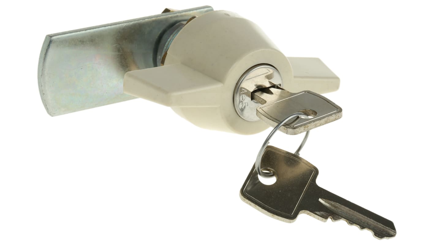 Euro-Locks a Lowe & Fletcher group Company Camlock, 13.2mm Panel-to-Tongue, 22.3 x 19.2mm Cutout, Key Unlock