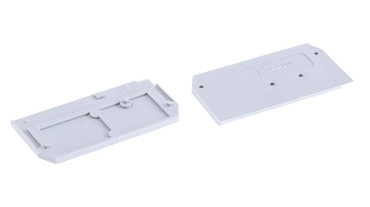 Wago 280 Series End and Intermediate Plate for Use with 280 Series Terminal Blocks