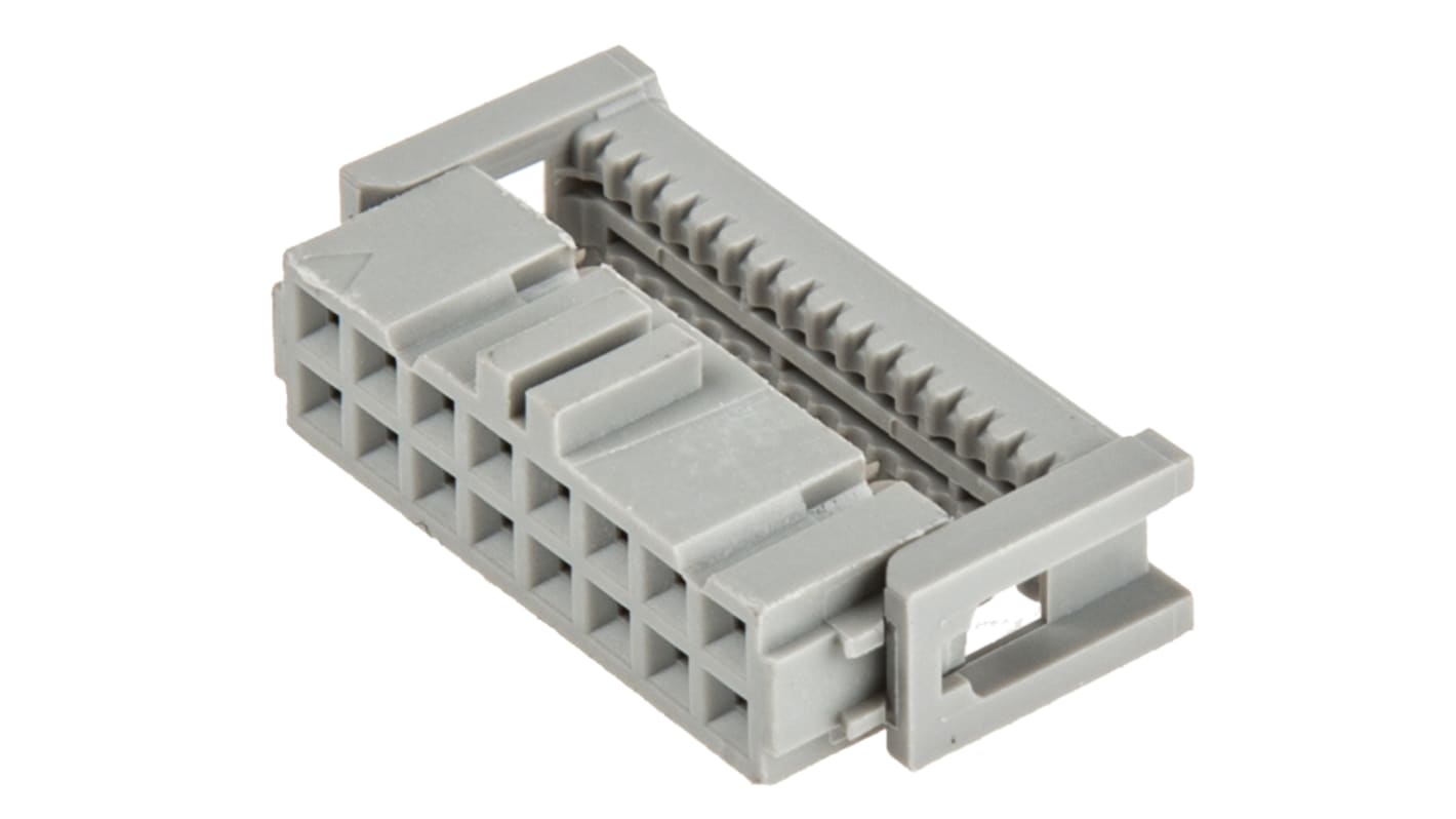 3M 891 IDC-Steckverbinder Buchse, gewinkelt, 16-polig / 2-reihig, Raster 2.54mm