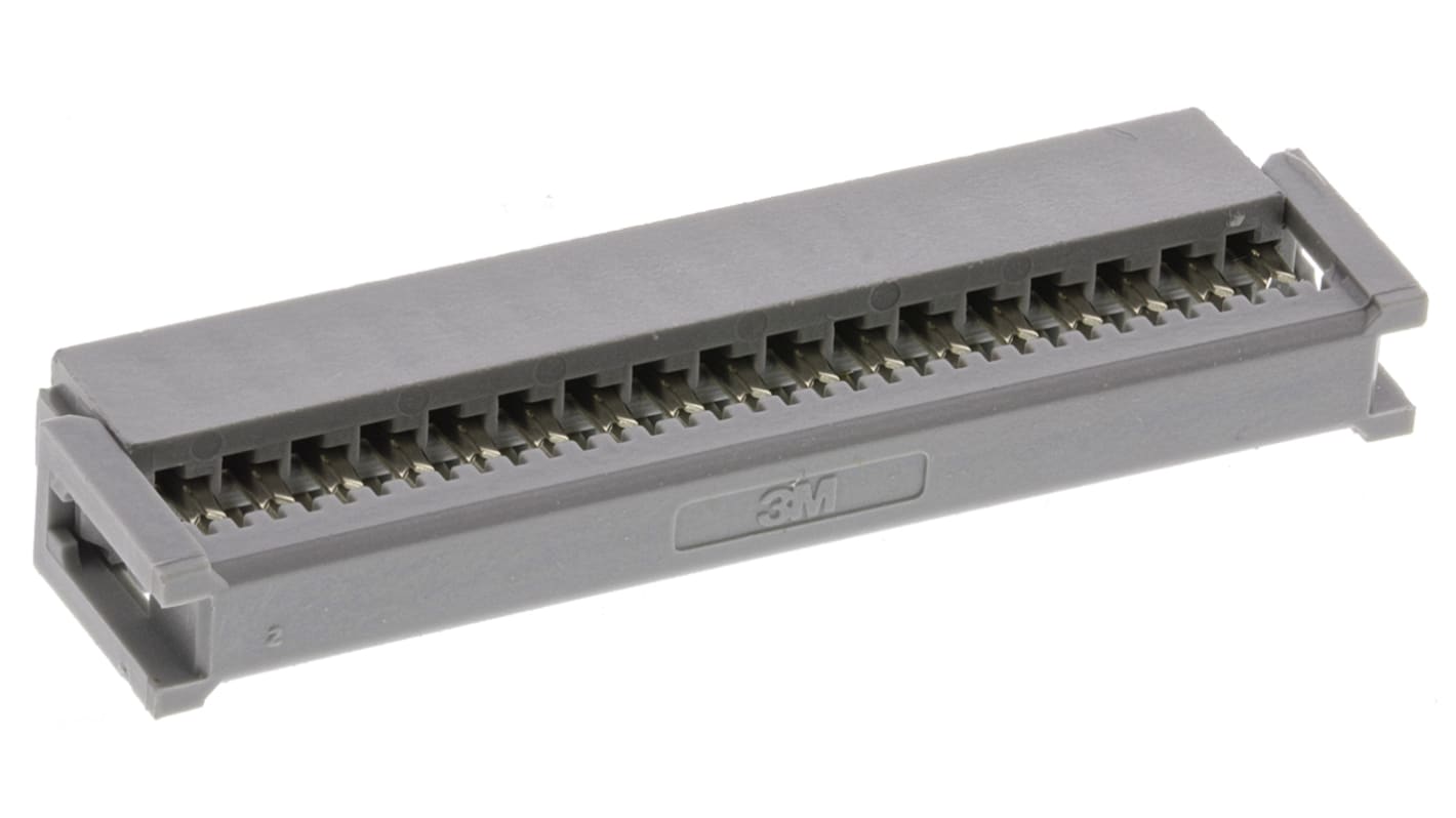 3M 891 IDC-Steckverbinder Buchse, gewinkelt, 34-polig / 2-reihig, Raster 2.54mm
