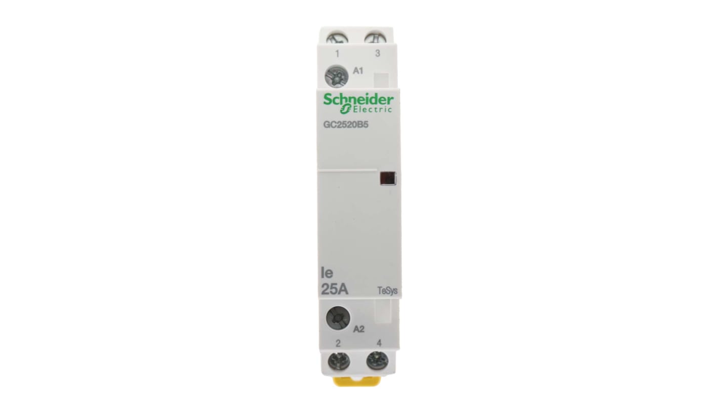 Schneider Electric TeSys GC GC25 Leistungsschütz / 24 V ac Spule, 2 -polig 2 Schließer, 250 V ac / 25 A