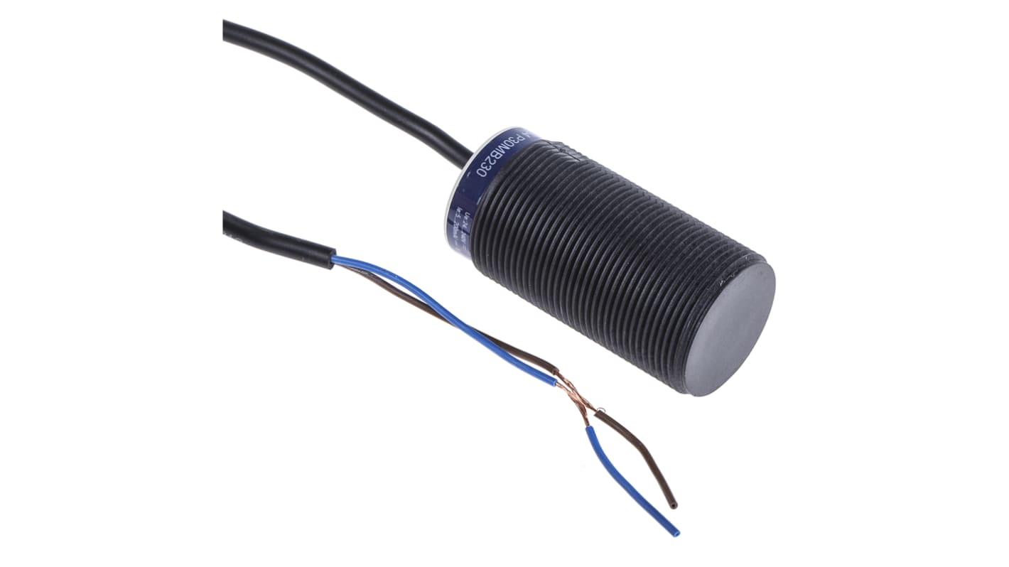 Telemecanique Sensors Inductive Barrel-Style Proximity Sensor, M30 x 1.5, 15 mm Detection, 20 → 264 V ac/dc, IP68