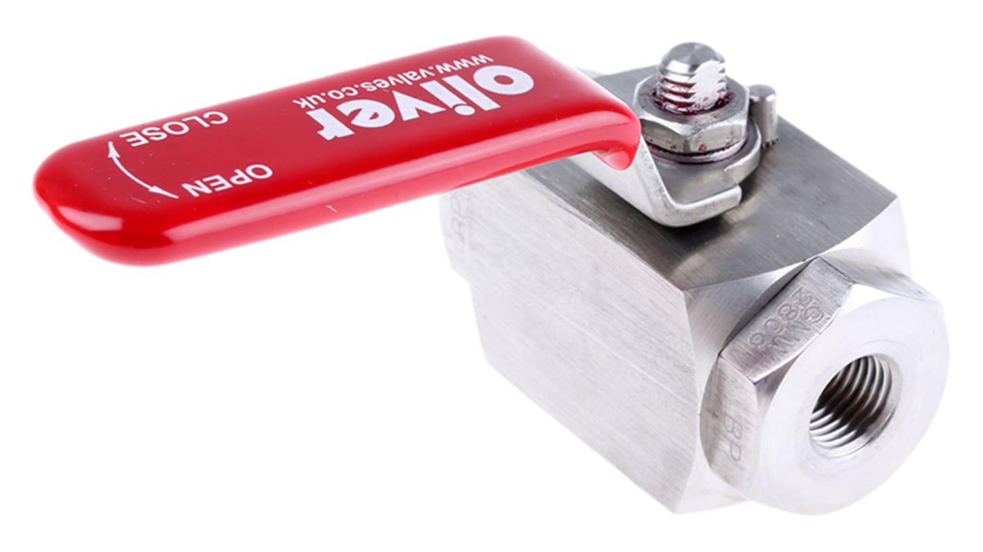 RS PRO Stainless Steel Hydraulic Ball Valve G 1/4