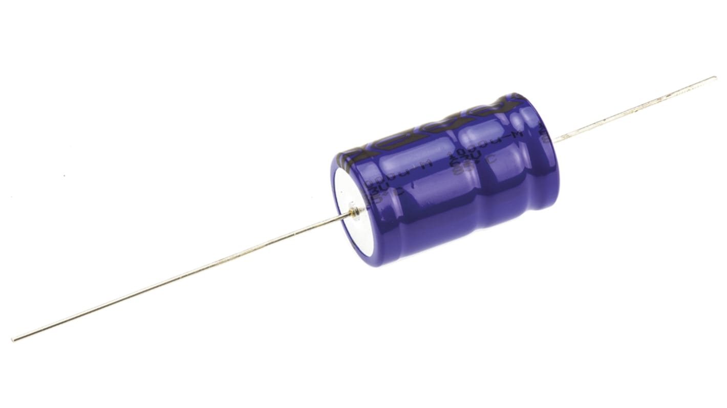 Vishay Aluminium Electrolytic Capacitor 1000μF 63V dc 18mm Axial 021 ASM Series, Through Hole Electrolytic, ±20%