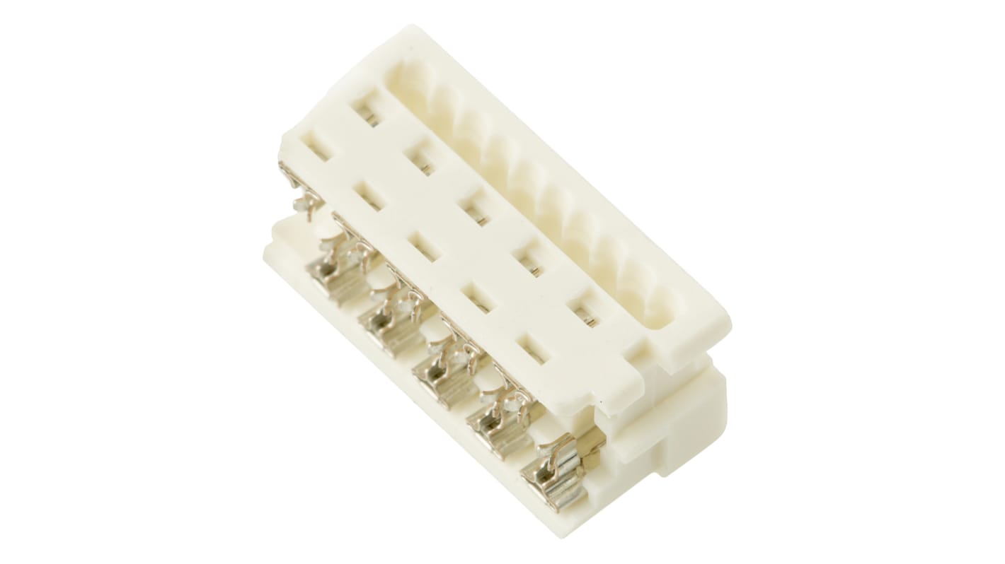 Molex 10-Way IDC Connector Socket for Cable Mount, 2-Row