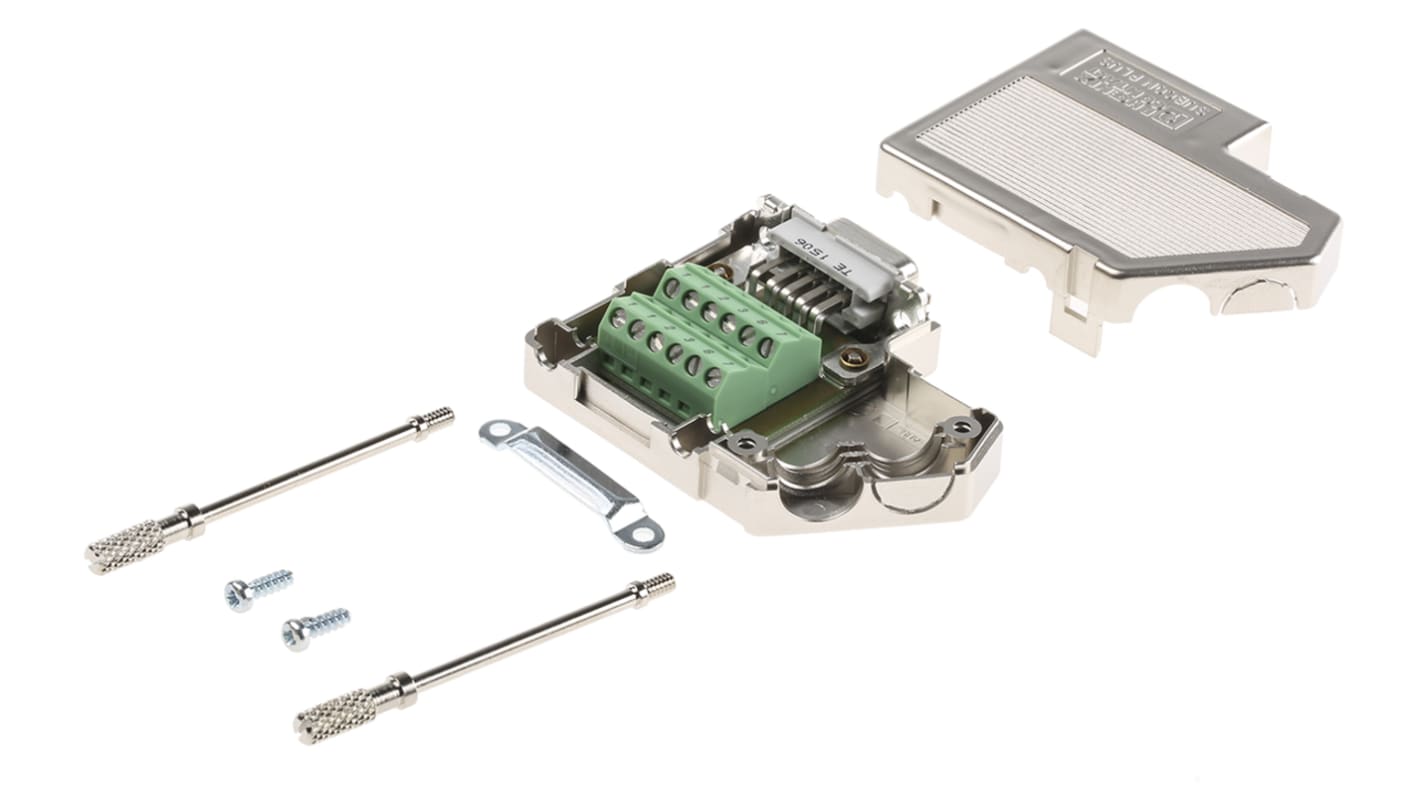 Conector de terminal roscado Phoenix Contact 2744102, Serie SUBCON-PLUS F5, 9 contactos, Ángulo de 90°, Hembra