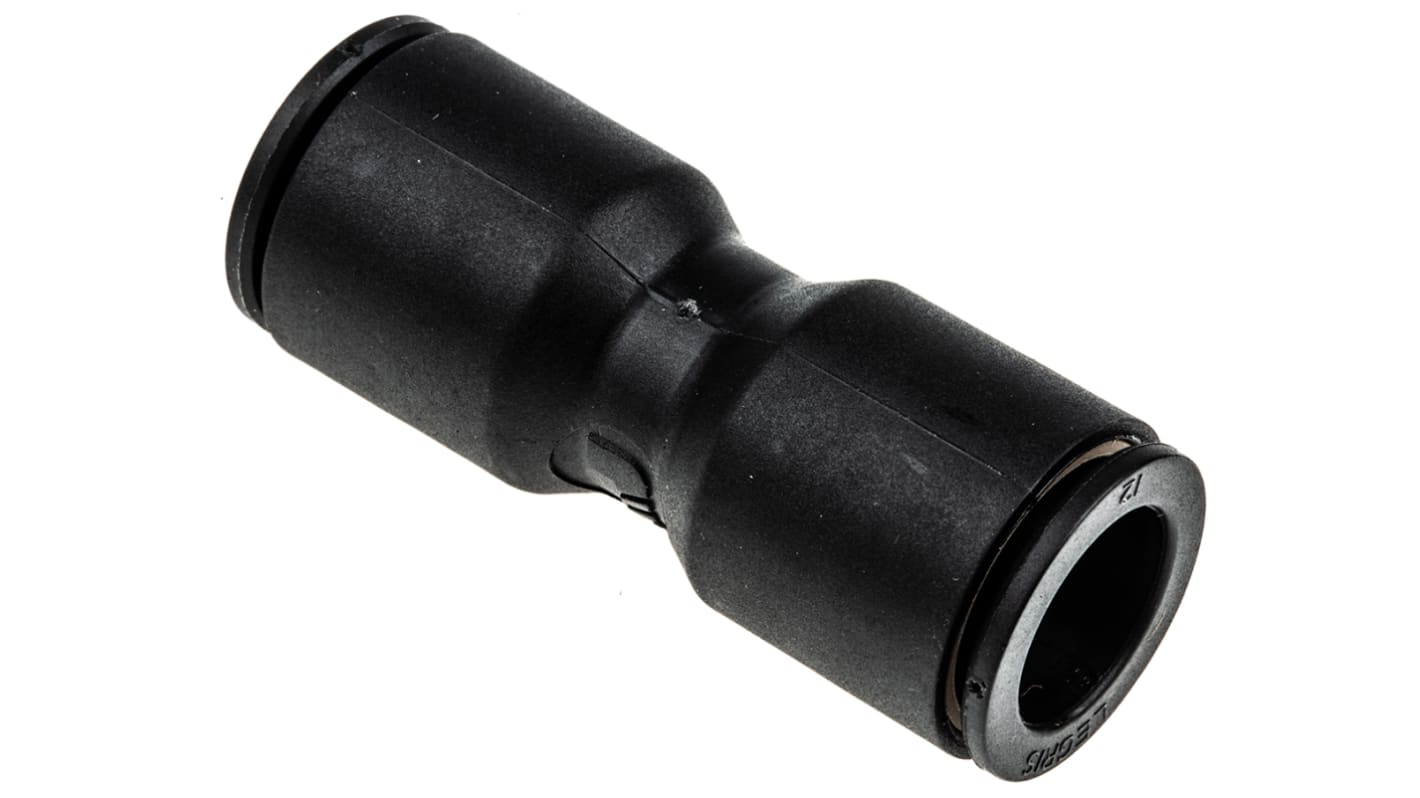 Legris LF3000 Series Straight Tube-to-Tube Adaptor, Push In 12 mm to Push In 12 mm, Tube-to-Tube Connection Style