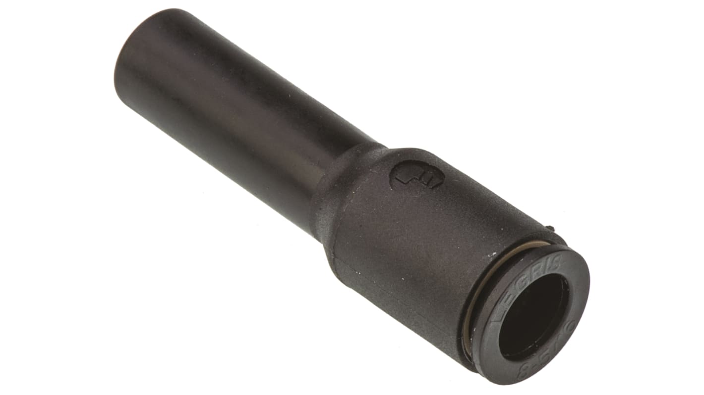 Legris LF3000 Series Straight Tube-to-Tube Adaptor, Push In 8 mm to Push In 10 mm, Tube-to-Tube Connection Style