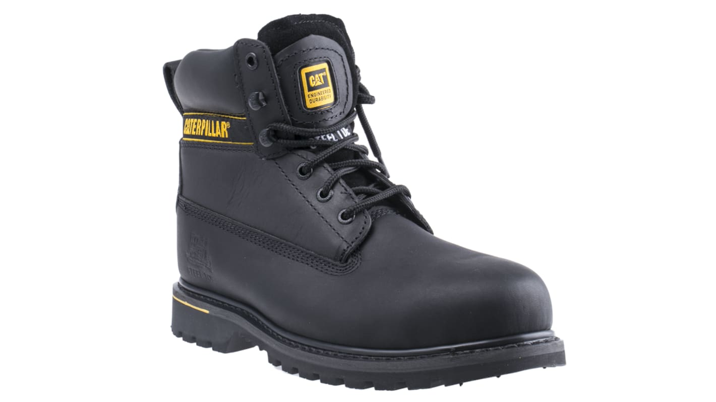 CAT Holton Black Steel Toe Capped Men's Safety Boots, UK 10, EU 44