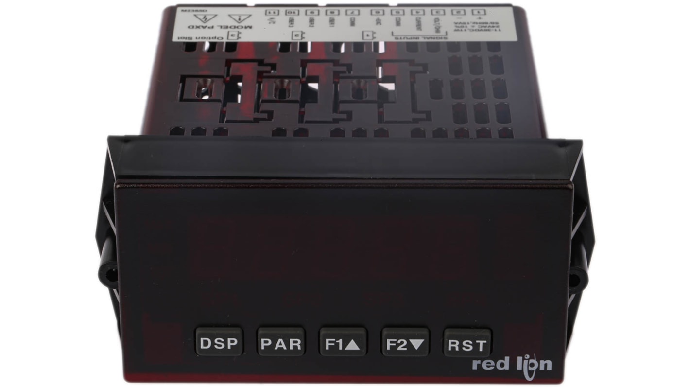 Red Lion PAXD LED Digital Panel Multi-Function Meter for Current, Strain, Temperature, Voltage, 96.5mm x 49.5mm