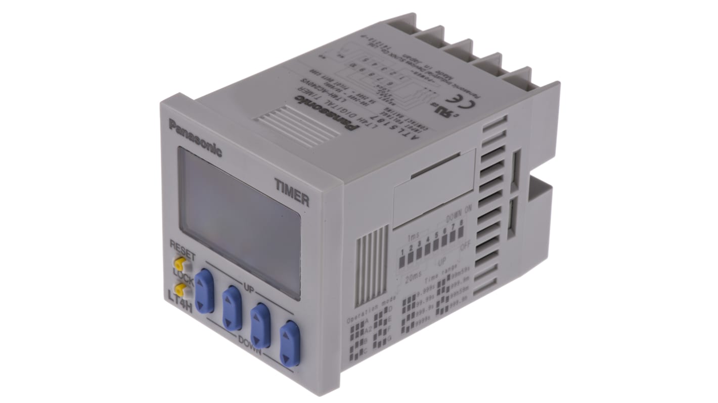 Panasonic Time Delay Relay, 100 → 240V ac, 0.001 s → 0.1h