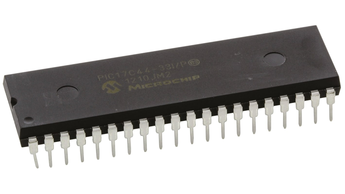 Microchip PIC17C44-33I/P, 8bit PIC Microcontroller, PIC17, 33MHz, 8K x 16 words EPROM, 40-Pin PDIP