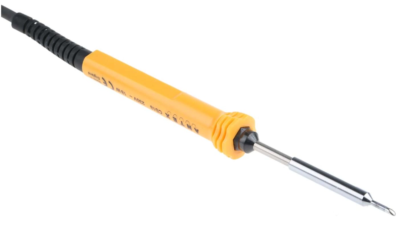 Antex Electronics Electric Soldering Iron, 230V, 18W, for use with CS18 Soldering Iron