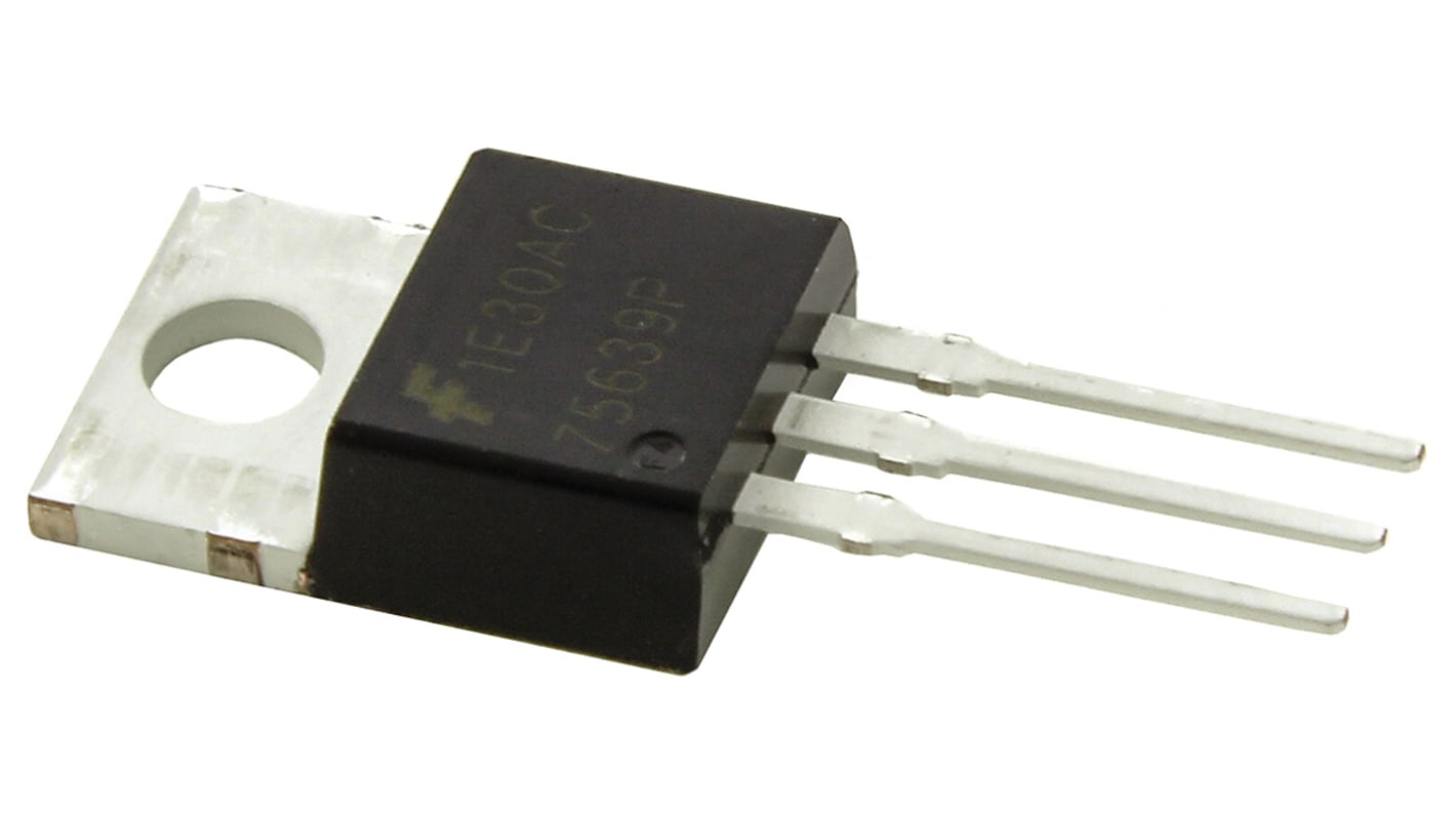 onsemi Nチャンネル MOSFET100 V 56A スルーホール パッケージTO-220AB 3 ピン