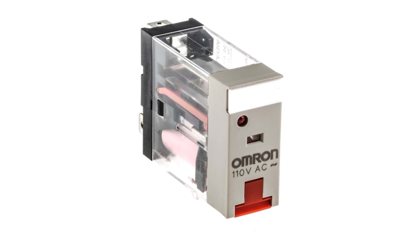 Relé sin enclavamiento Omron G2R de 1 polo, SPDT, bobina 110V ac, 10A, Montaje en PCB