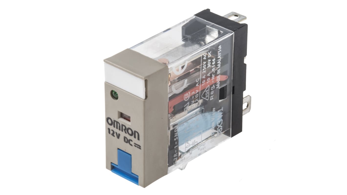 Omron PCB Mount Non-Latching Relay, 12V dc Coil, 10A Switching Current, SPDT