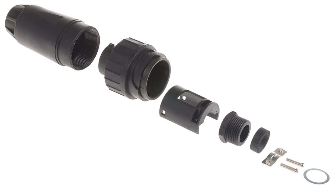 Amphenol Circular Connector, 14 + PE Contacts, Cable Mount, Plug, Male, IP65, Ecomate C16 Series