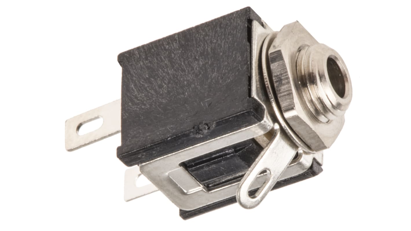 Switchcraft Klinken-Buchse 2,5 mm gerade, 2-polig Mono, Gehäusemontage Lötanschluss