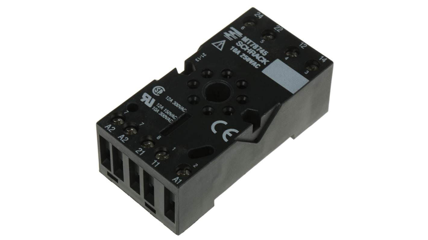 Relay Socket for use with MT Series 240V ac