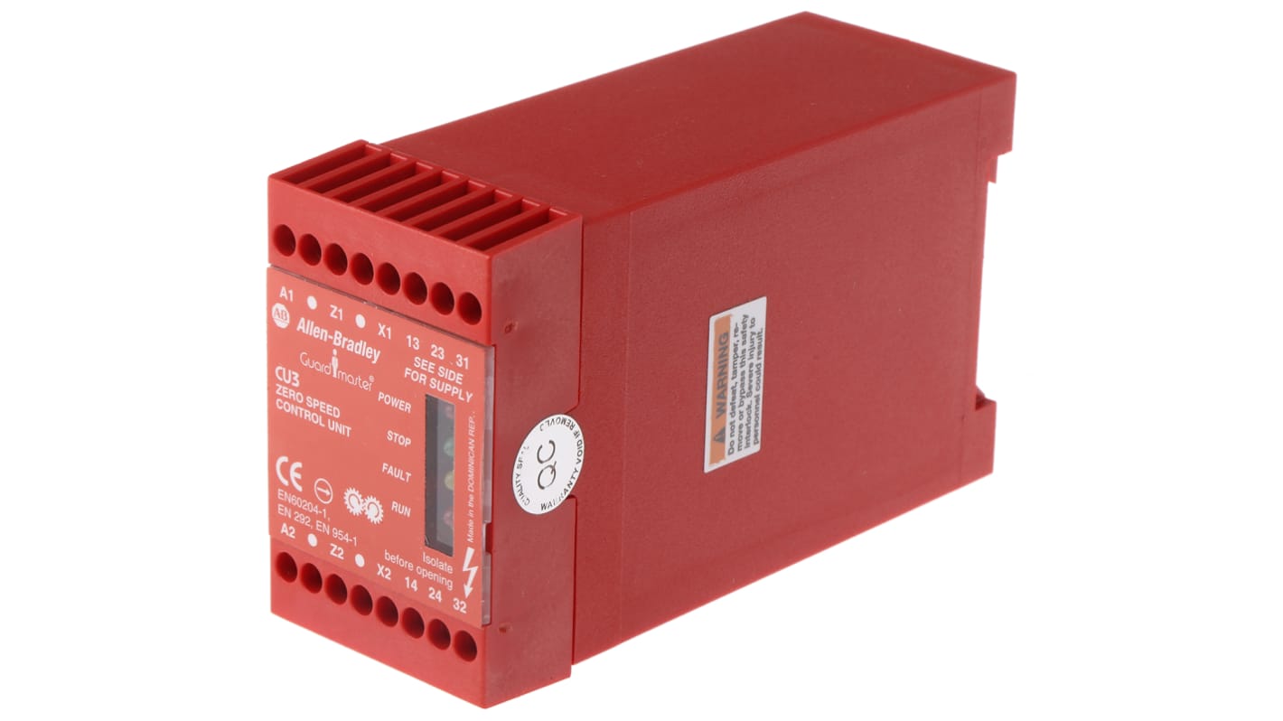 Relè di sicurezza Rockwell Automation CU3, 24V ca/cc, 2 contatti di sicurezza