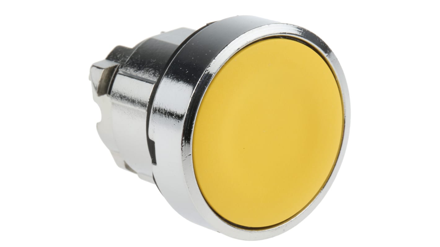 Schneider Electric Harmony XB4 Series Yellow Momentary Push Button Head, 22mm Cutout, IP66, IP67, IP69K
