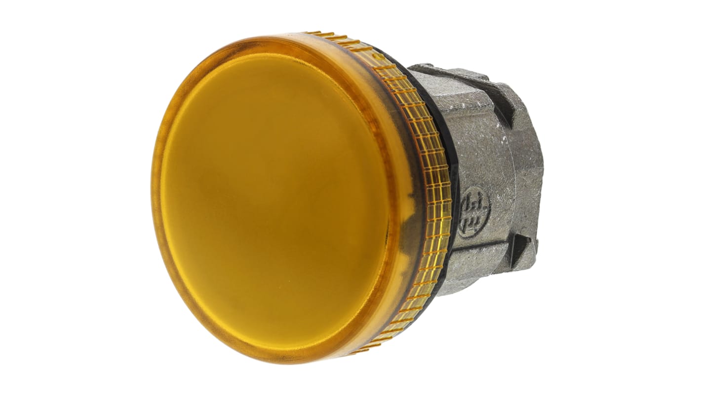 Tête de voyant lumineux Orange Schneider Electric, série Harmony XB4, diam. découpe 22mm, IP66, IP67, IP69K
