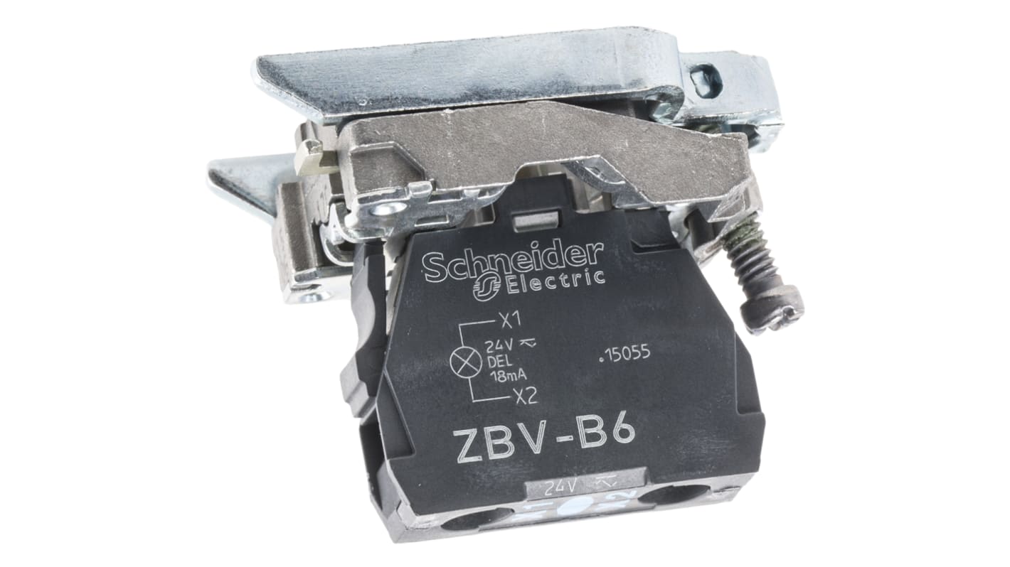 Schneider Electric ライトブロック＆ホルダ 24V ネジターミナル ZB4BVB6