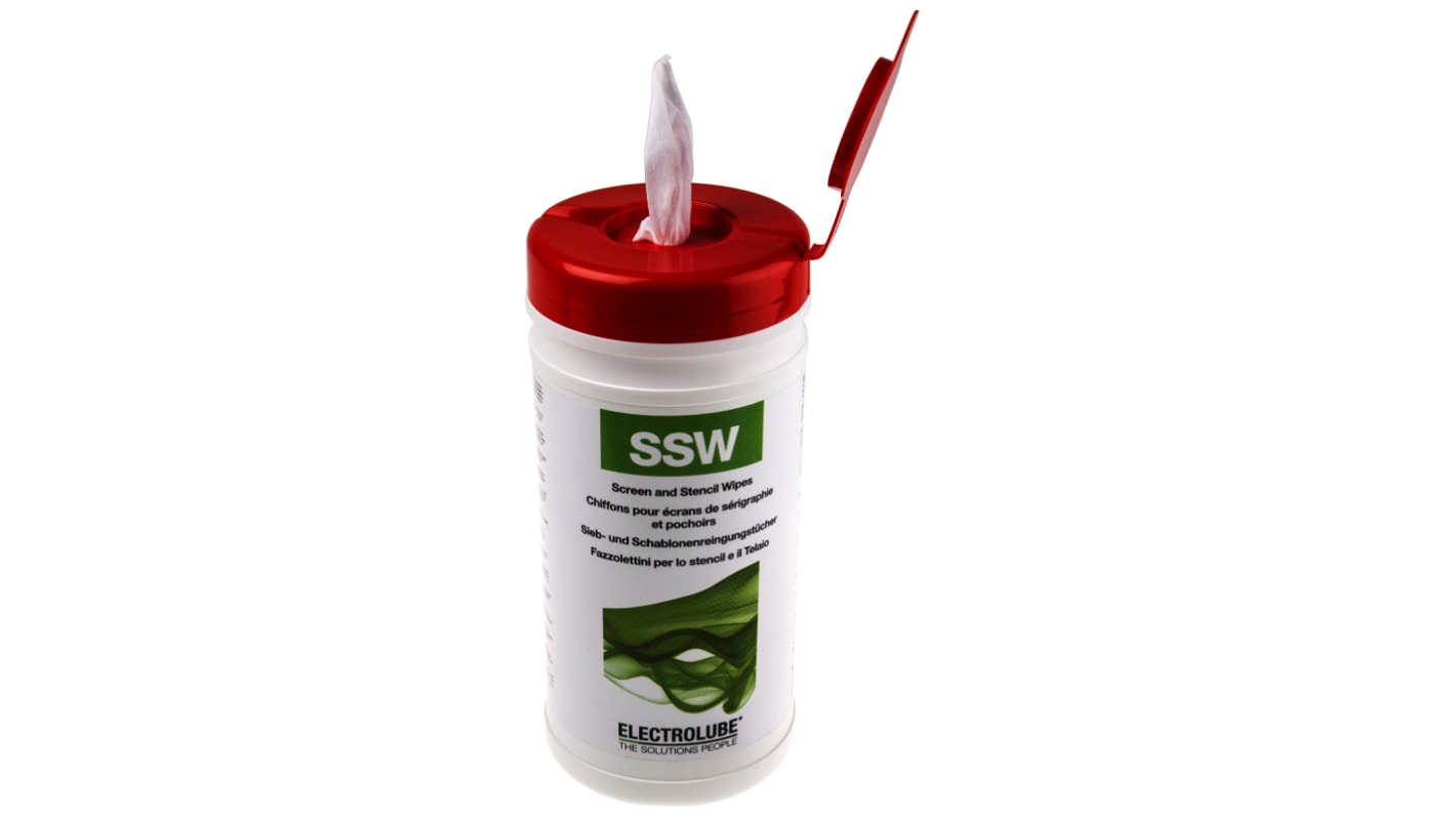 Electrolube SSW 100 Wipes Tub Flux Remover