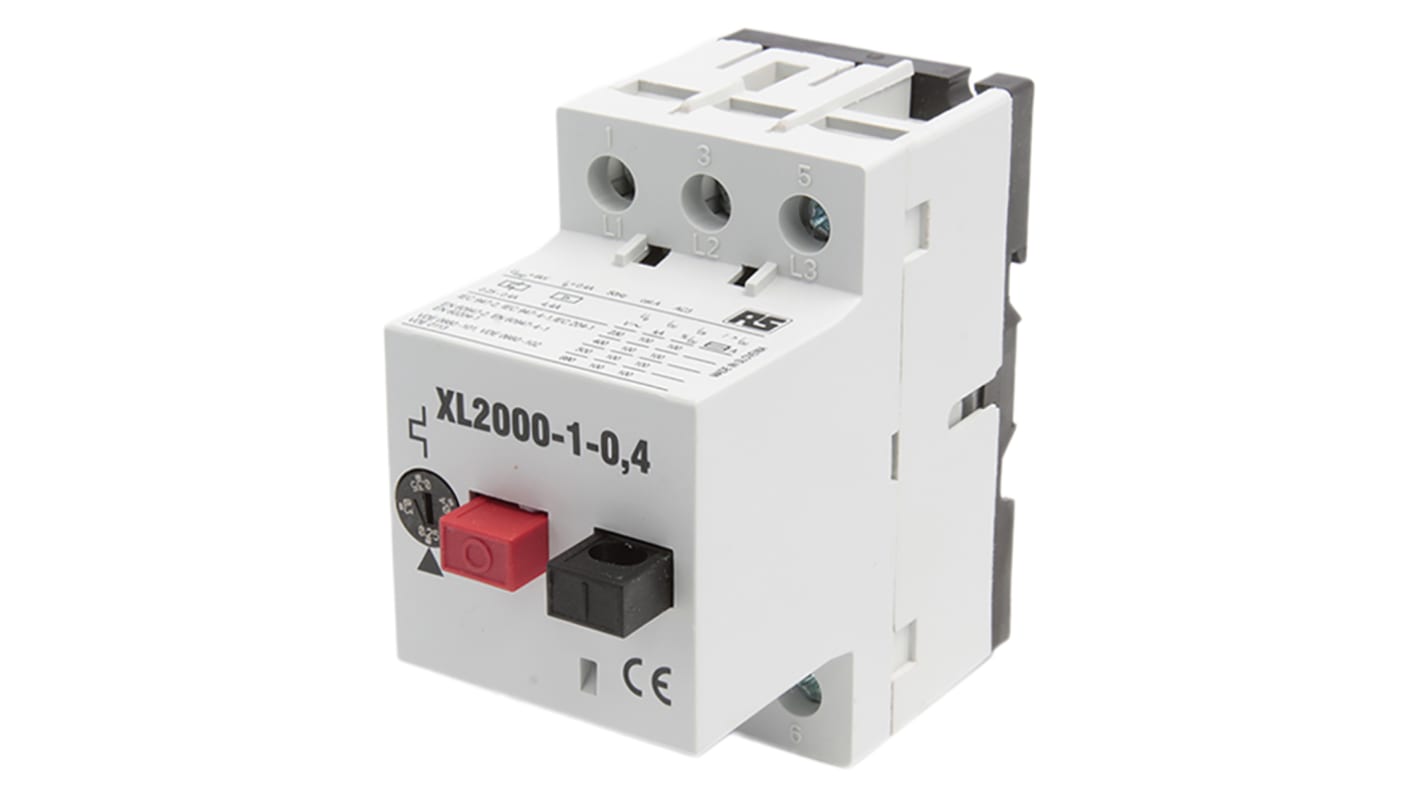 RS PRO 0.24 → 0.4 A Motor Protection Circuit Breaker