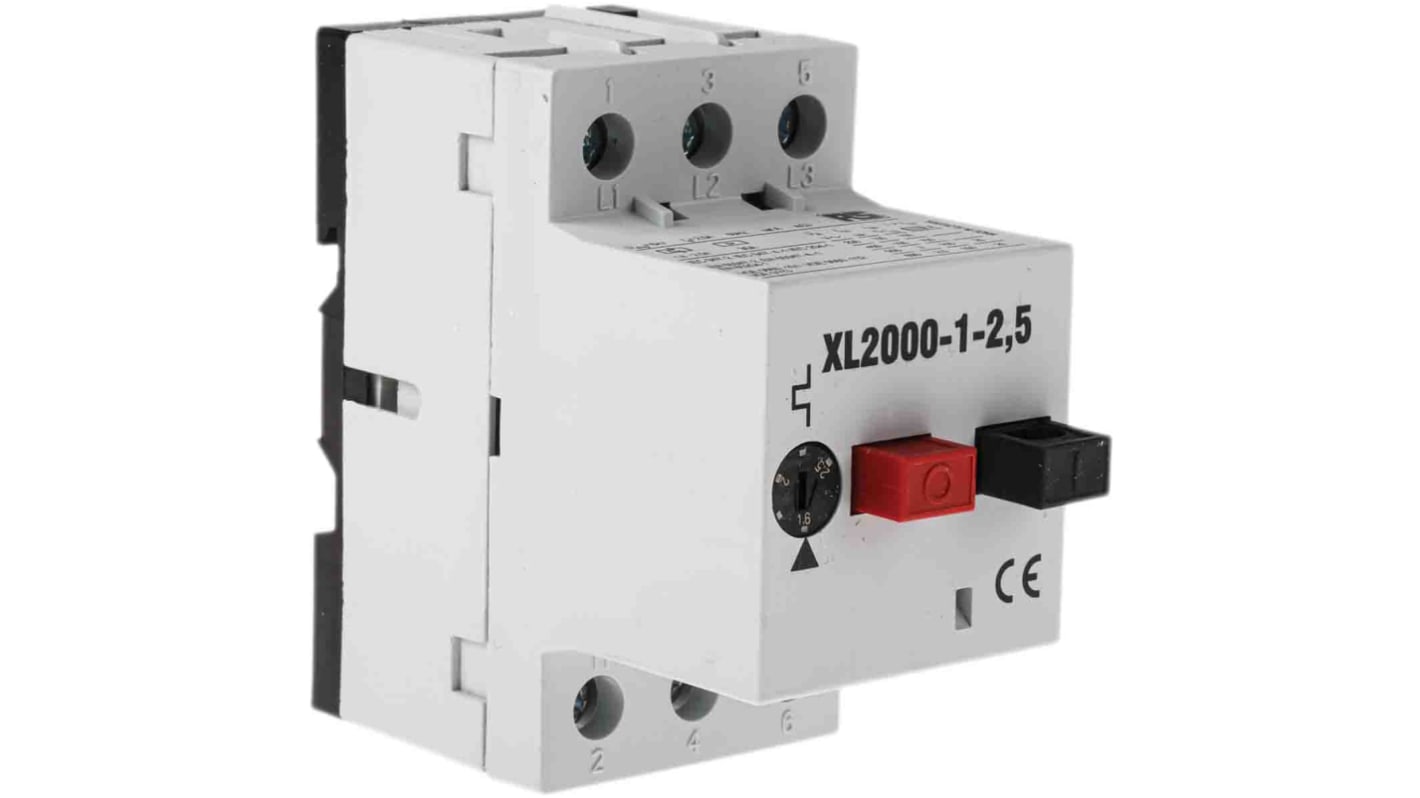 RS PRO 1.6 → 2.4 A Motor Protection Circuit Breaker