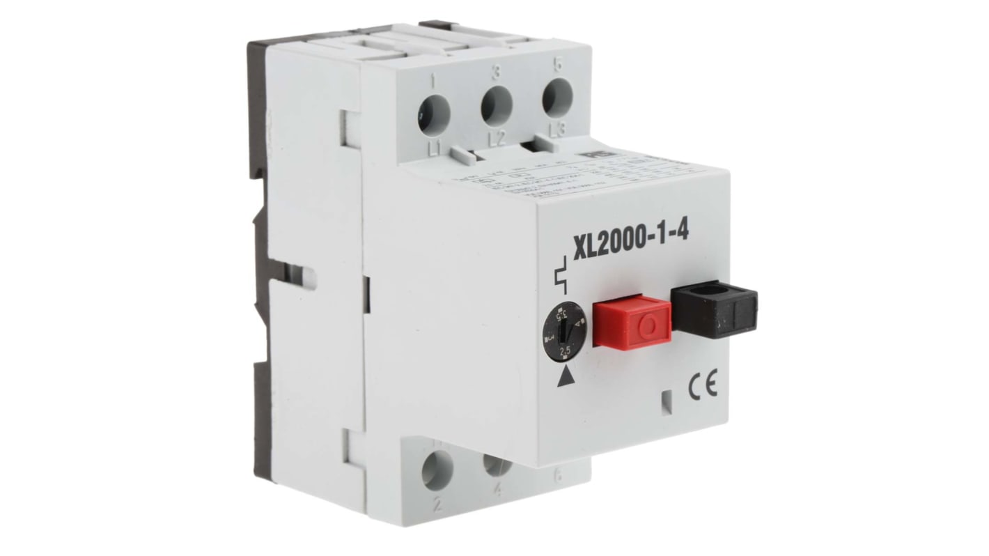 RS PRO 2.4 → 4 A Motor Protection Circuit Breaker