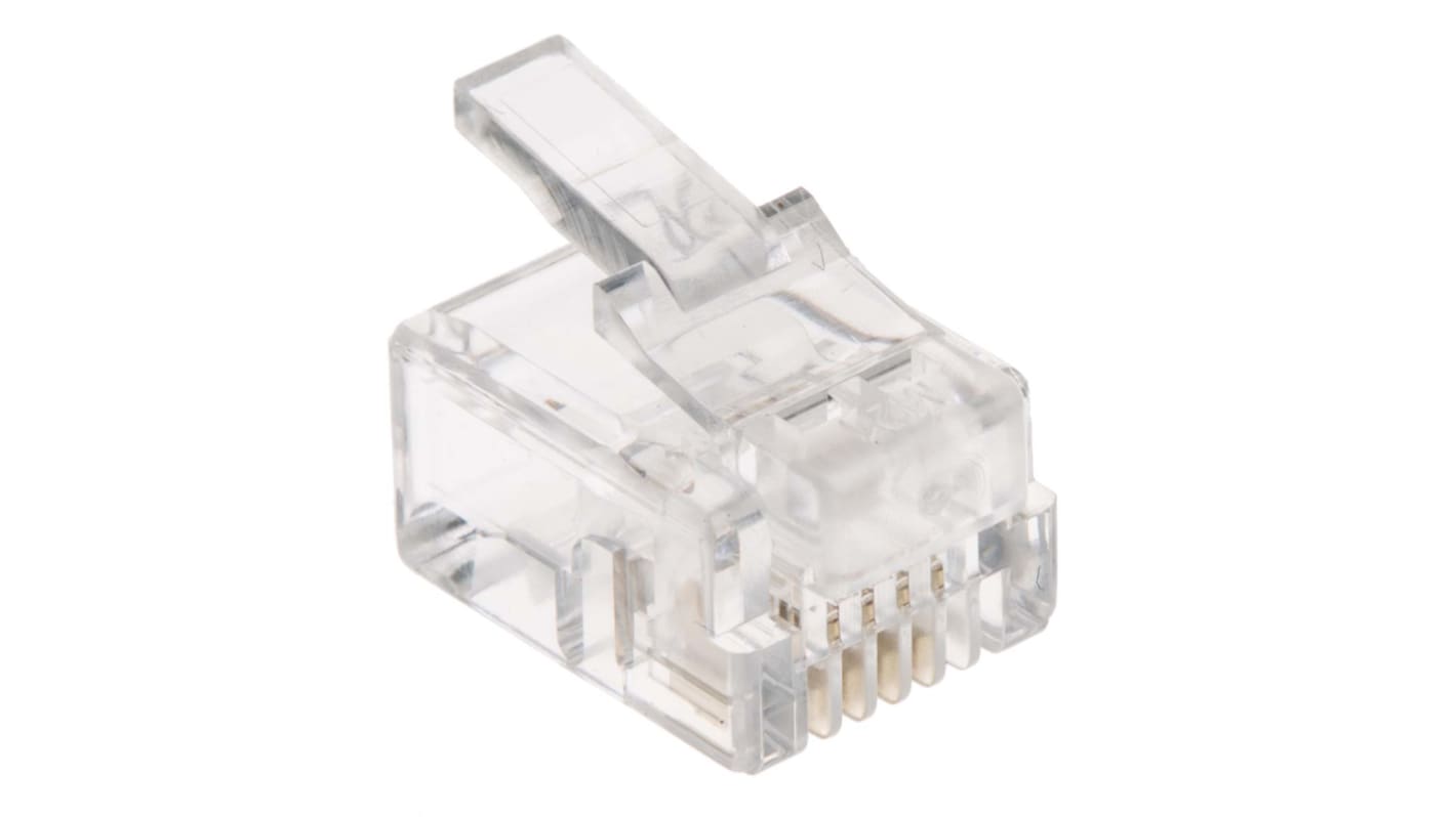 RS PRO RJ11-Steckverbinder Stecker, 1-Port 6P4C-polig, Kabelmontage