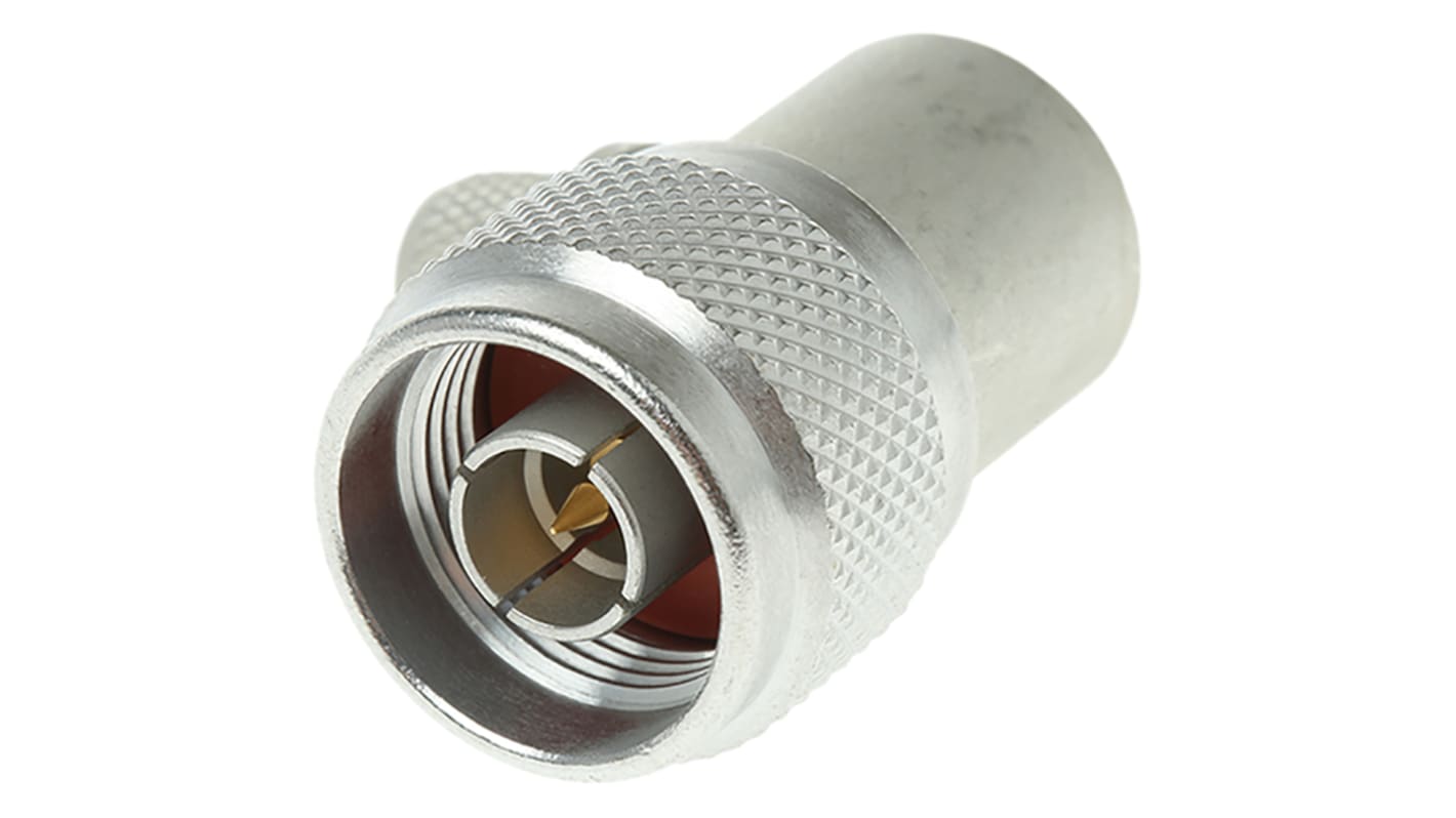 Radiall, Plug Cable Mount N Connector, 50Ω, Crimp Termination, Right Angle Body