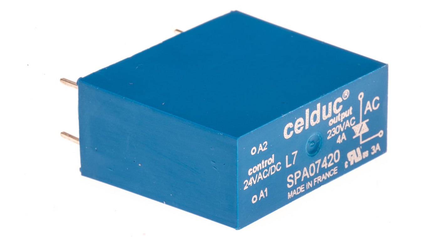Relais statique Celduc SP-ST-SL, 4 A, Montage sur CI, 30V c.a. / V c.c., 275 V ac