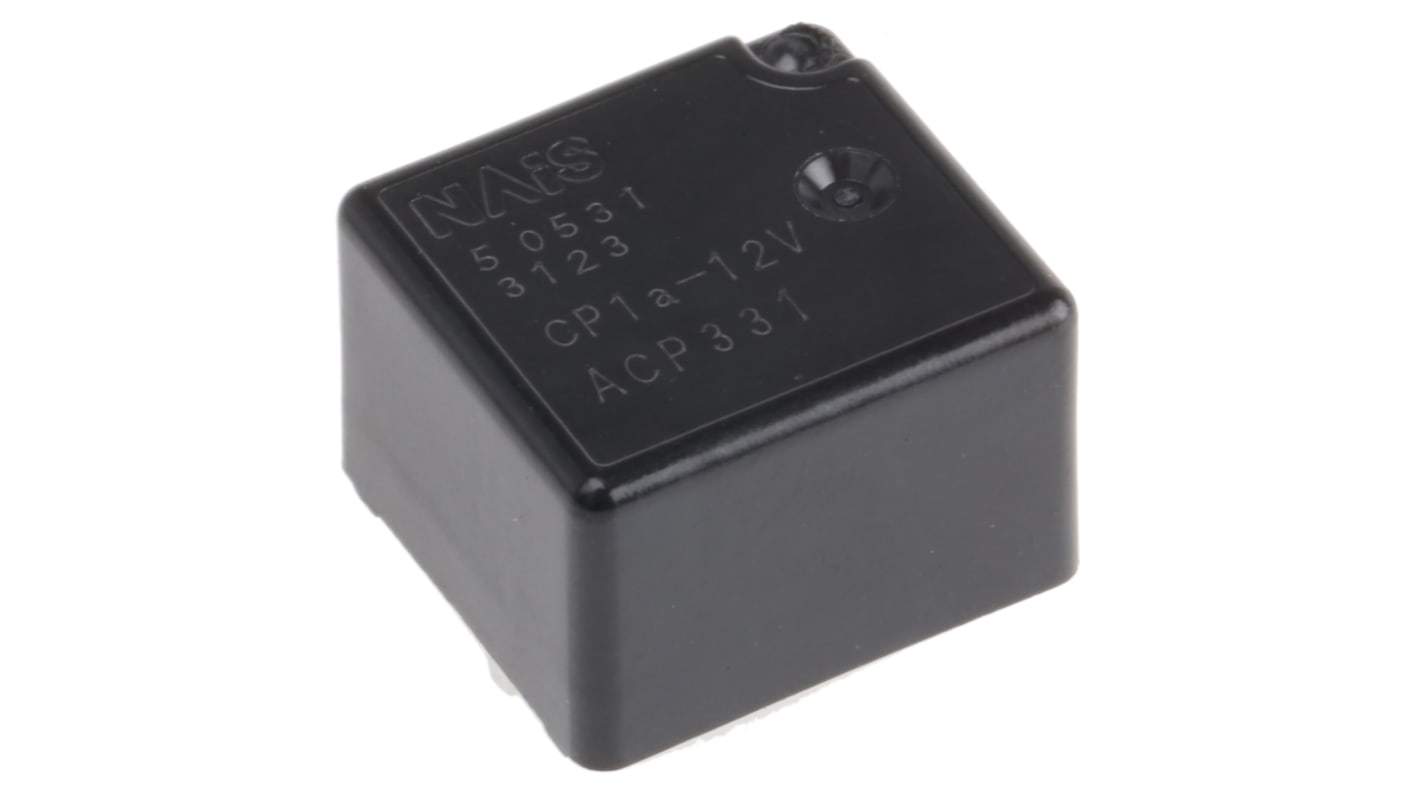 Panasonic PCB Mount Automotive Relay, 12V dc Coil, 25A Switching Current, SPST