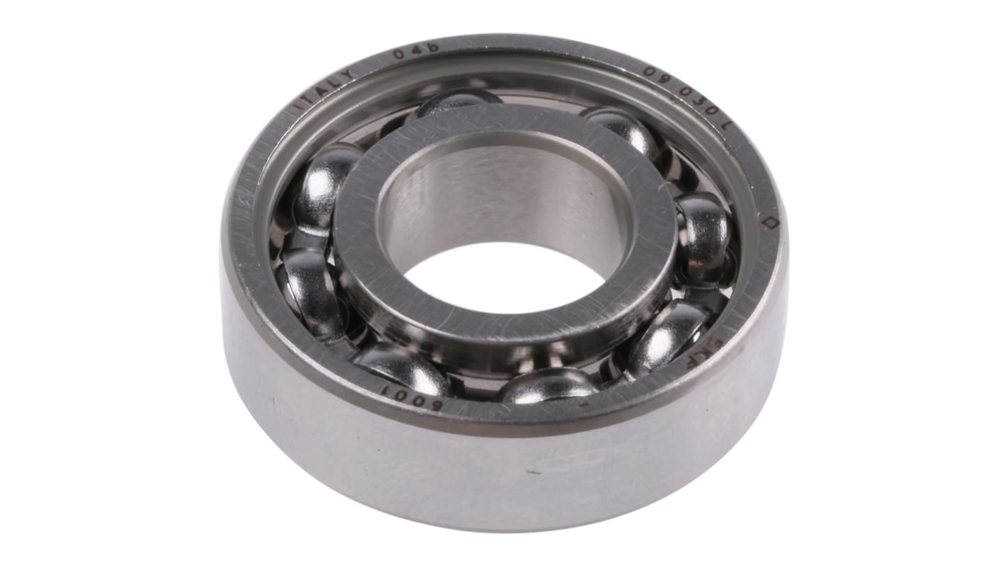 SKF 6001 Single Row Deep Groove Ball Bearing- Open Type 12mm I.D, 28mm O.D