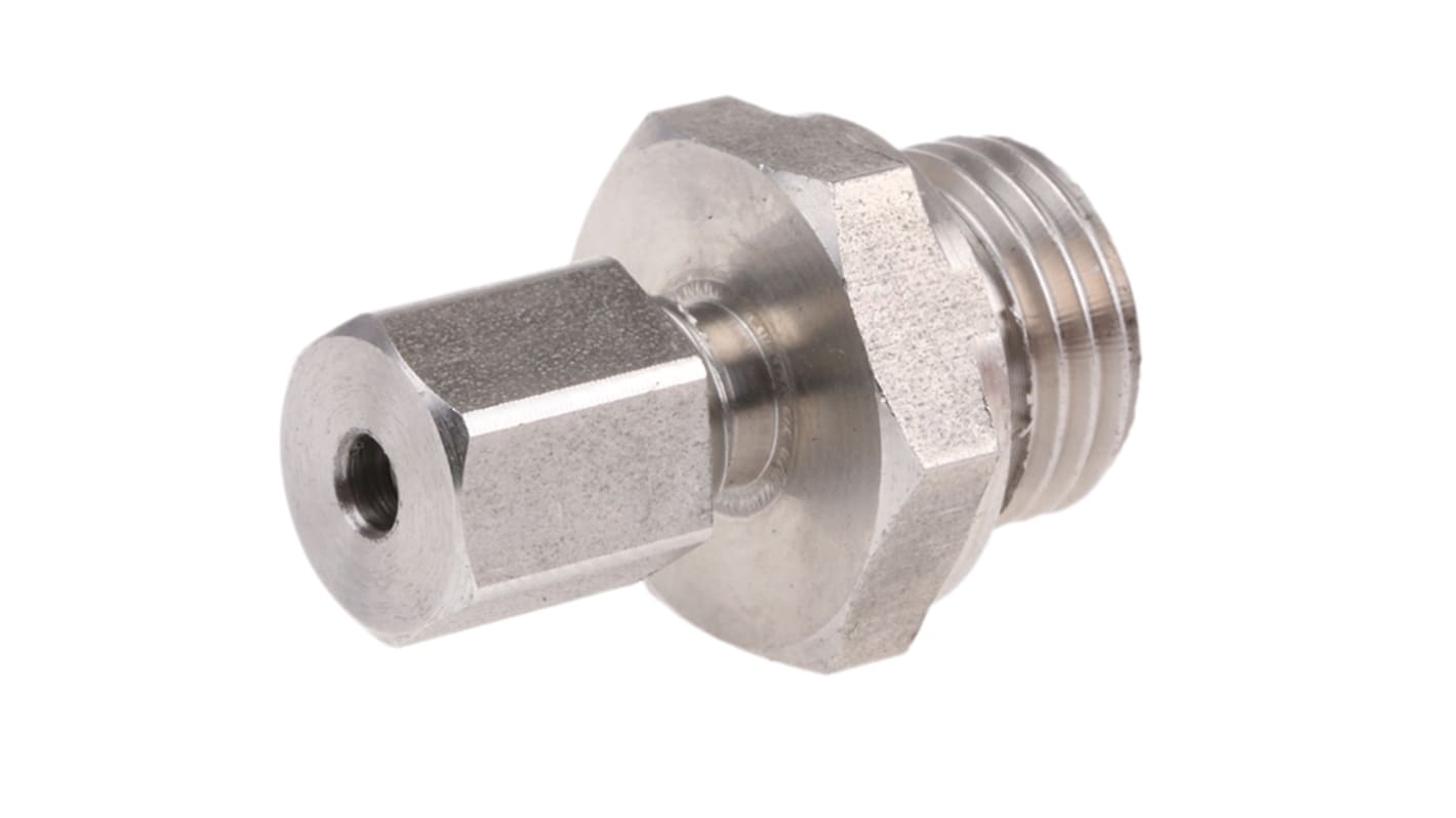 RS PRO Thermocouple Compression Fitting for Use with Thermocouple, 1/4 BSP, 3mm Probe, RoHS Compliant Standard