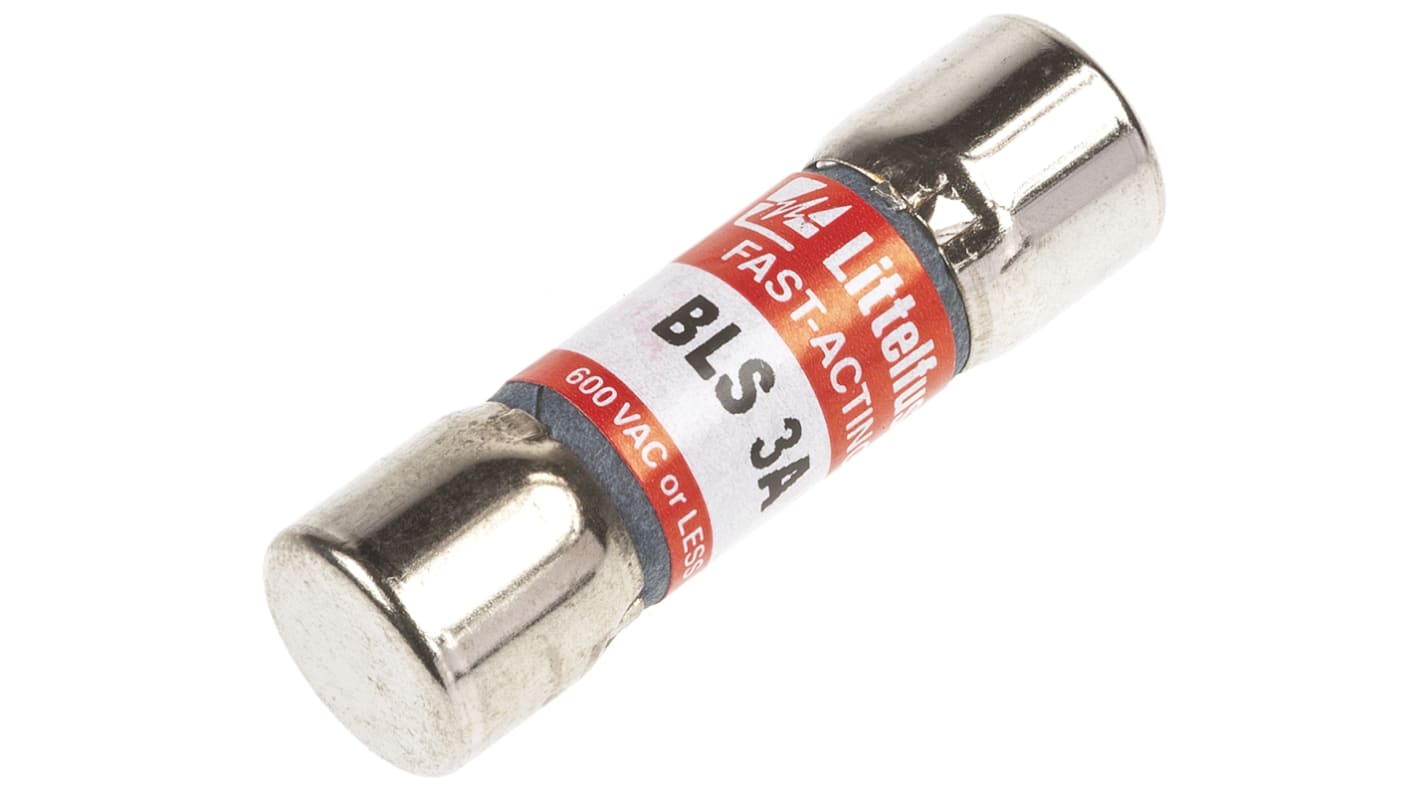 0BLS003.T Littelfuse Multimeter Fuse, 3A, 600V, 10.31 (Dia.) x 34