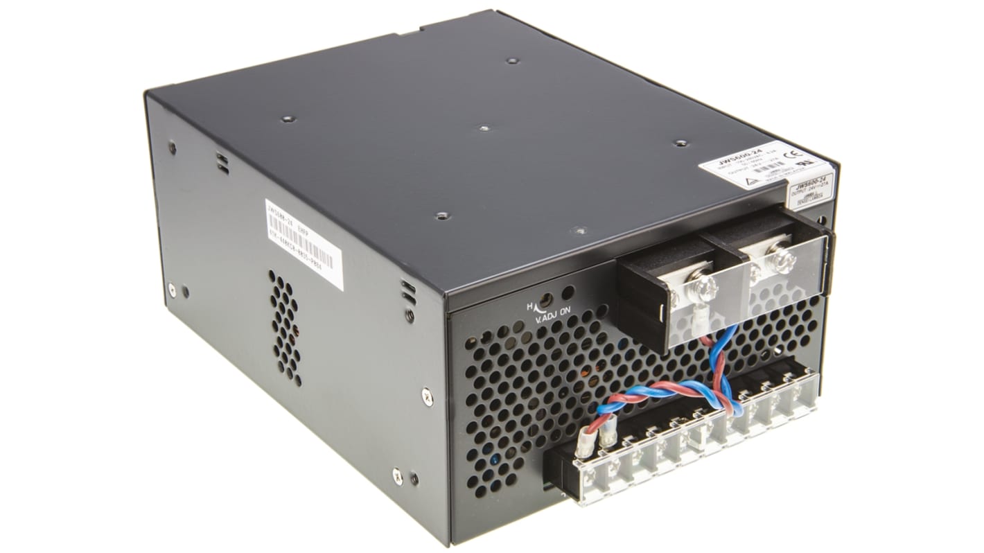 TDK-Lambda Embedded Switch Mode Power Supply SMPS, JWS600-24, 24V dc, 27A, 648W, 1 Output, 120 → 330 V dc, 85