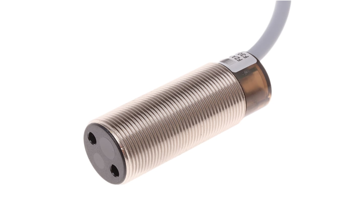 Baumer Diffuse Photoelectric Sensor, Barrel Sensor, 20 mm → 150 mm Detection Range