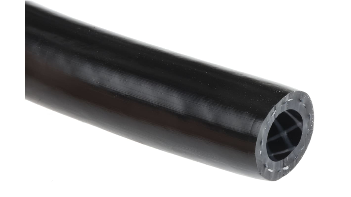 RS PRO Schlauch, Ø 8mm 13.5mm Schwarz PVC Übertragung 16 bar für Druckluft x 25m