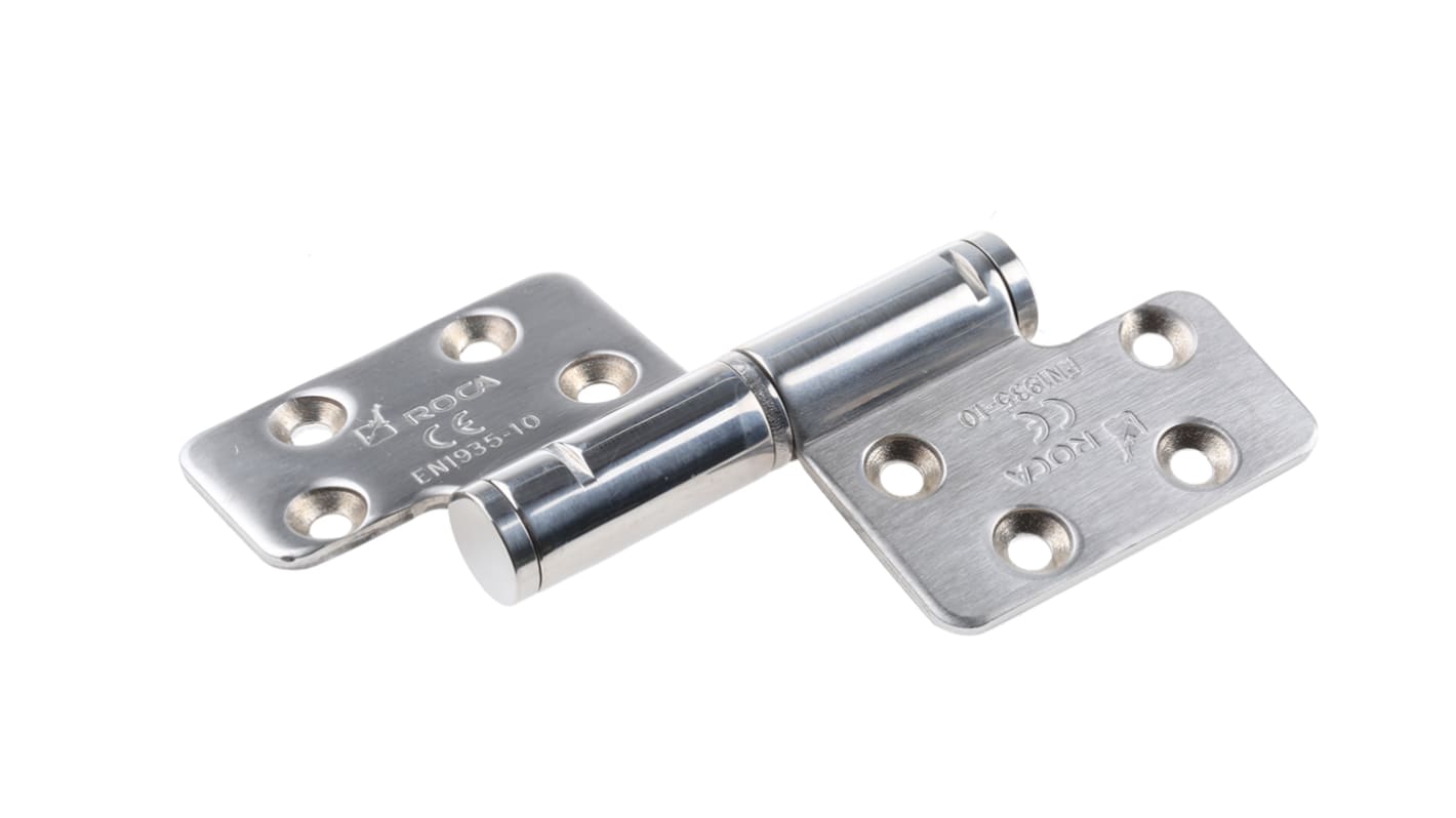 92 80 85 ROCA Brushed Stainless Steel Flag Hinge with a Liftoff Pin